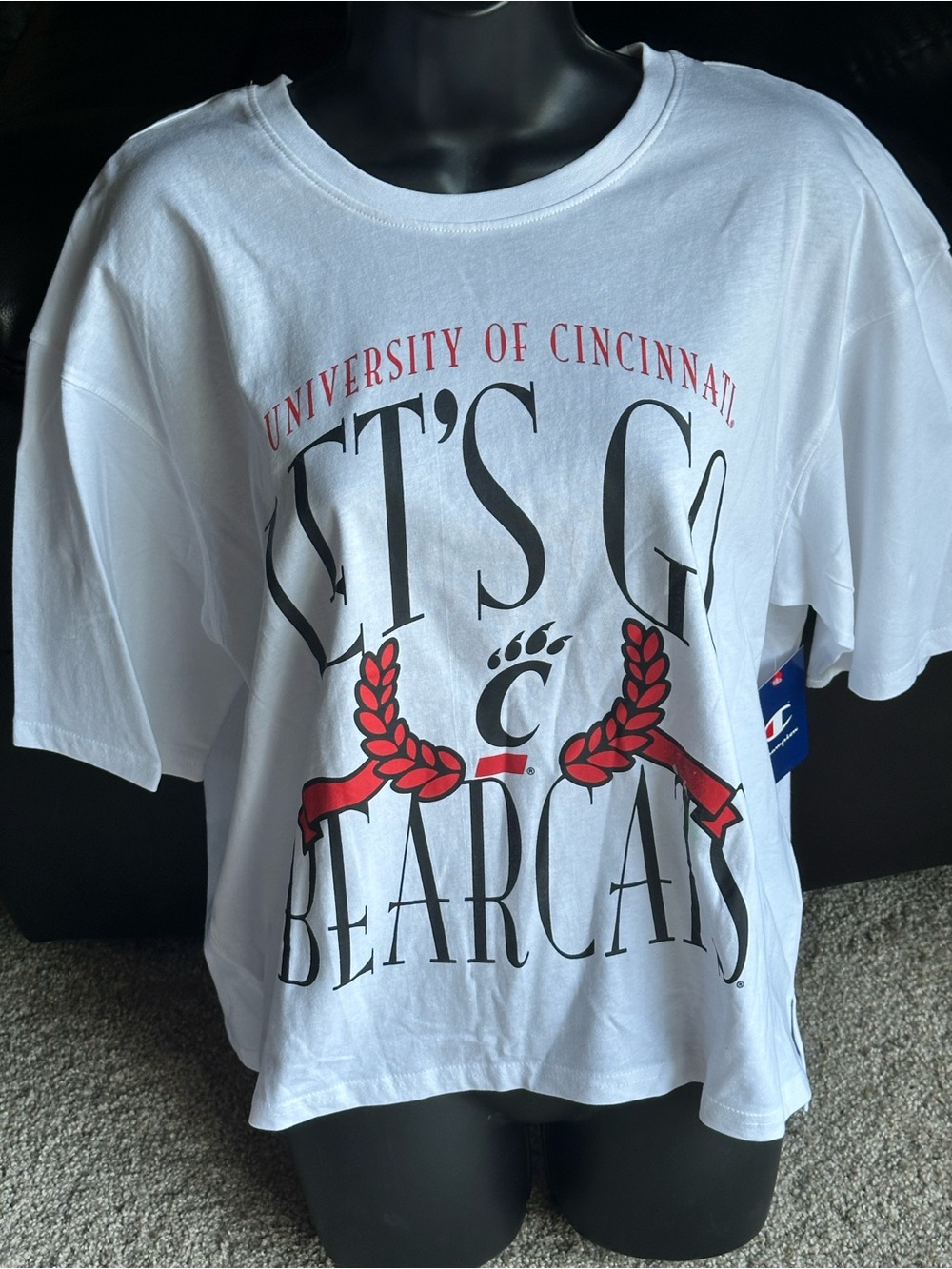 NWT Champion University of Cincinnati "Let's Go Bearcats" Graphic Tee